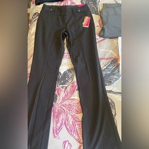 Size 3 candies dress pants. Black striped, new with tags